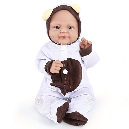 Vollence Wiedergeborene Babypuppen, Silikon-Vollk?rper, anatomisch korrekt, lebensechte Neugeborene Platin-Silikon-Babypuppen realistische Puppe f¨¹r Kinder Spielzeug Geschenke - M?dchen von Vollence