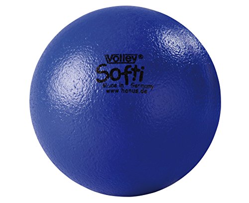 Volley Softbälle SOFTI mit Elefantenhaut, Ø ca. 16 cm Gewicht ca. 65 g, Farbe blau, Sprungverhalten o von Volley