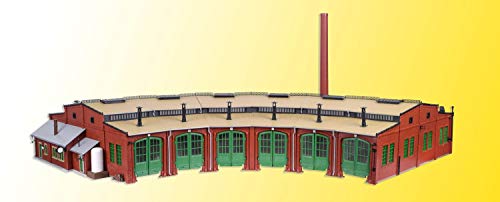 Vollmer 45758 H0 Sechsstaendiger Ringlokschuppen, 86 x 42 x 13 cm von Vollmer