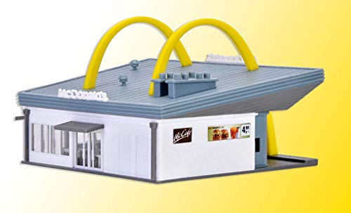 Vollmer Bausatz McDonald's Schnellrestaurant mit McDrive, Modellbausatz, 1 Stück, Alter: 14+, Indoor, Real Life, Kunststoff, Handbetrieb, Keine Batterien erforderlich von Vollmer