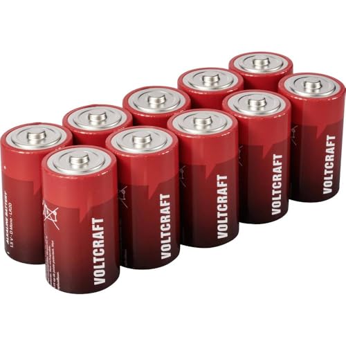 VOLTCRAFT VC-16107980 Mono (D)-Batterie Alkali-Mangan 18000 mAh 1.5 V 10 St. von Voltcraft