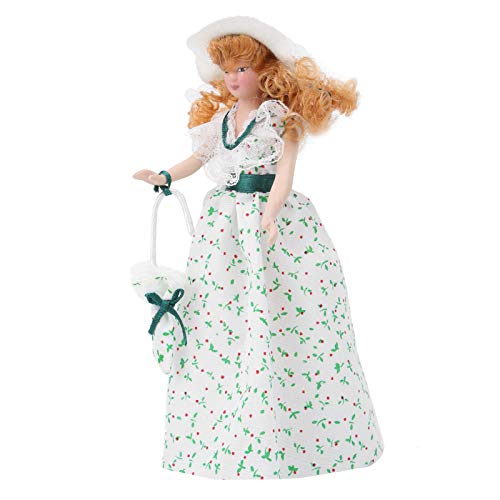 Voluxe Miniatur-Porzellanpuppe, mit Ständer Porzellanpuppenmodell, Kind für zu Hause, frühpädagogische Ausbildungsstätte von Voluxe