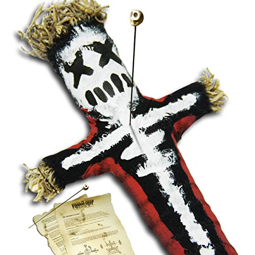 Baron La Croix Voodoo Doll - New Orleans Voodoo Puppe mit Nadel und authentischer Ritualanleitung für einen Schadenszauber von Voodoo Shop