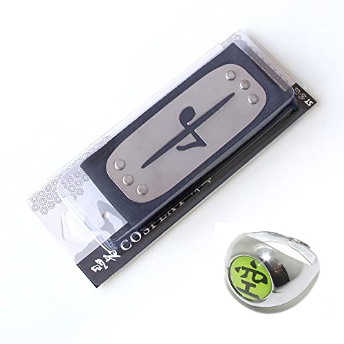 Vophifo Ninja Stirnband Ring von Akatsuki Cosplay (Stirnband und Fingerring von Orochimaru) von Vophifo