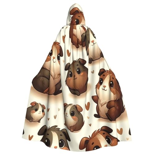Brauner Meerschweinchen-Hexen-Kapuzenumhang für Erwachsene, Halloween-Kostüm, Kapuzenumhang Brauner Meerschweinchen-Hexen-Kapuzenumhang für Erwachsene, Halloween-Kostüm, Kapuzenumhang von Vortithora