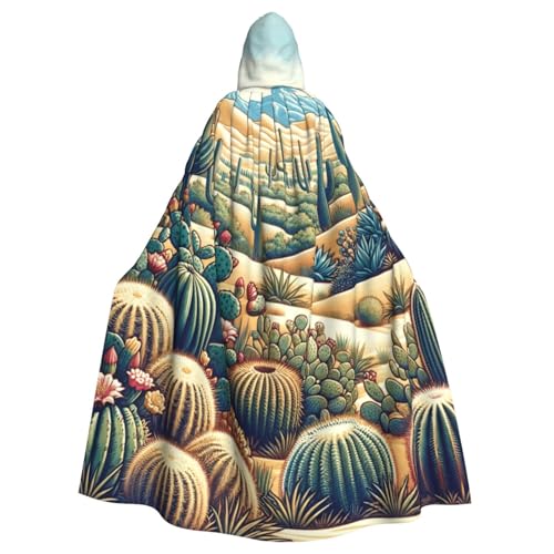 Cactus-Desert Hexen-Kapuzenumhang für Erwachsene, Halloween-Kostüm, Kapuzenumhang Cactus-Desert Hexen-Kapuzenumhang für Erwachsene, Halloween-Kostüm, Kapuzenumhang von Vortithora