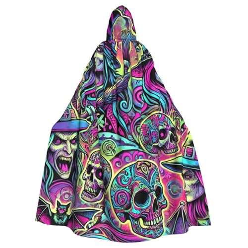 Halloween-Skulls-Witches Hexen-Kapuzenumhang für Erwachsene, Halloween-Kostüm, Kapuzenumhang Halloween-Skulls-Witches Hexen-Kapuzenumhang für Erwachsene, Halloween-Kostüm, Kapuzenumhang von Vortithora