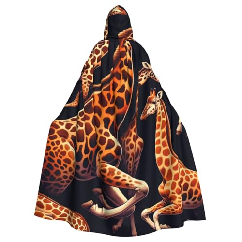 Hexen-Kapuzenumhang mit Giraffen-Muster, Halloween-Kostüm, Kapuzenumhang Hexen-Kapuzenumhang mit Giraffen-Muster, Halloween-Kostüm, Kapuzenumhang von Vortithora
