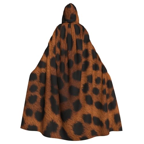 Hexen-Kapuzenumhang mit Leopardenmuster für Erwachsene, Halloween-Kostüm, Kapuzenumhang Hexen-Kapuzenumhang mit Leopardenmuster für Erwachsene, Halloween-Kostüm, Kapuzenumhang von Vortithora