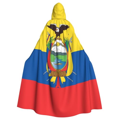 Hexenumhang mit Ecuador-Flagge für Erwachsene, Halloween-Kostüm, Kapuzenumhang Hexenumhang mit Ecuador-Flagge für Erwachsene, Halloween-Kostüm, Kapuzenumhang von Vortithora