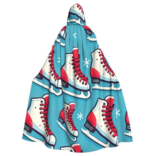 Ice-Skates-With-Laces Hexen-Kapuzenumhang für Erwachsene, Halloween-Kostüm, Kapuzenumhang Ice-Skates-With-Laces Hexen-Kapuzenumhang für Erwachsene, Halloween-Kostüm, Kapuzenumhang von Vortithora