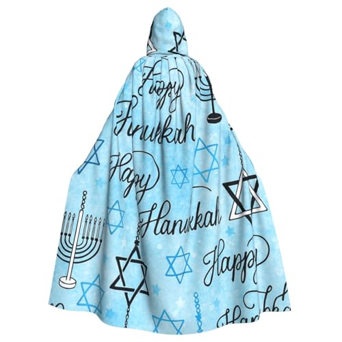 Jüdisches Chanukkah-Thema Hexen-Kapuzenumhang für Erwachsene, Halloween-Kostüm, Kapuzenumhang Jüdisches Chanukkah-Thema Hexen-Kapuzenumhang für Erwachsene, Halloween-Kostüm, Kapuzenumhang von Vortithora