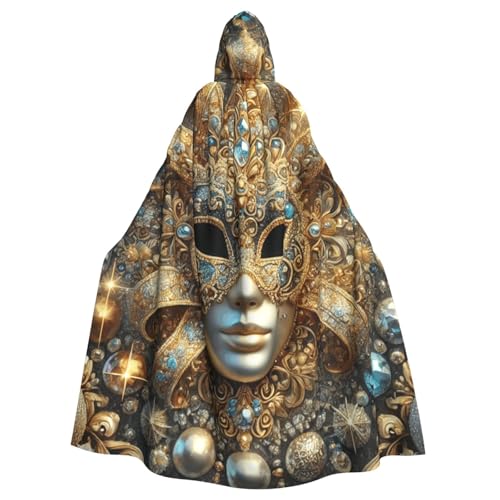 Karneval-Maske, Hexen-Kapuzenumhang für Erwachsene, Halloween-Kostüm, Kapuzenumhang Karneval-Maske, Hexen-Kapuzenumhang für Erwachsene, Halloween-Kostüm, Kapuzenumhang von Vortithora