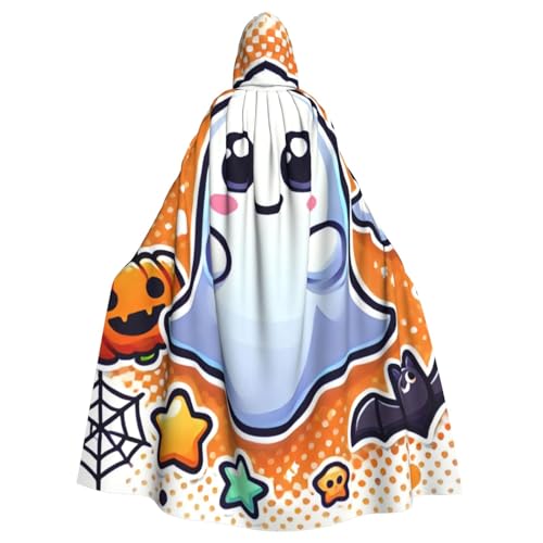 Kawaii-Bats-Halloween-Kürbis-Erwachsenen-Hexen-Kapuzenumhang, Halloween-Kostüm, Kapuzenumhang Kawaii-Bats-Halloween-Kürbis-Erwachsenen-Hexen-Kapuzenumhang, Halloween-Kostüm, Kapuzenumhang von Vortithora