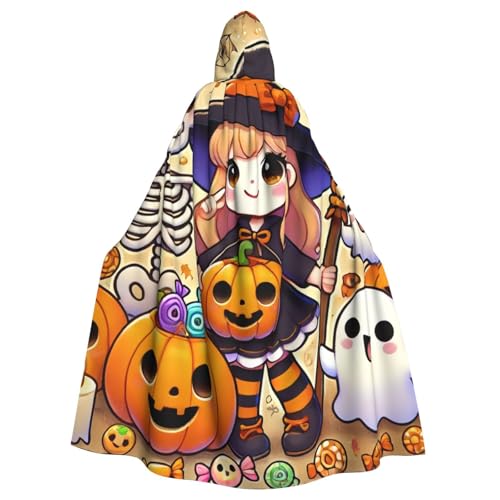 Kawaii-Halloween-Hexen-Skeletons Hexen-Kapuzenumhang für Erwachsene, Halloween-Kostüm, Kapuzenumhang Kawaii-Halloween-Hexen-Skeletons Hexen-Kapuzenumhang für Erwachsene, Halloween-Kostüm, Kapuzenumhang von Vortithora
