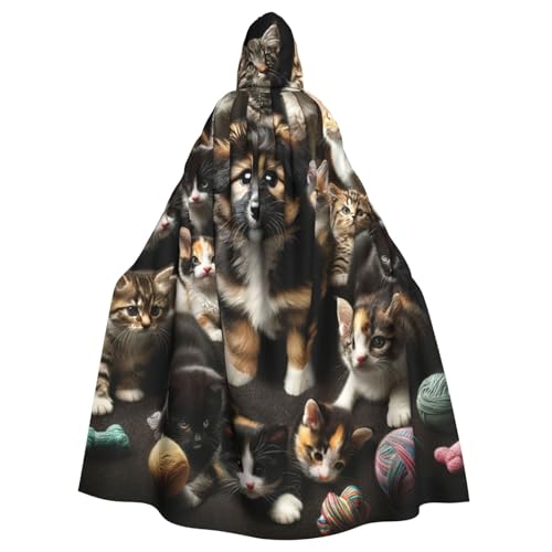 Kleine Katze Hund Strickball Erwachsene Hexe Kapuzenumhang Halloween Kostüm Kapuzenumhang Kleine Katze Hund Strickball Erwachsene Hexe Kapuzenumhang Halloween Kostüm Kapuzenumhang von Vortithora