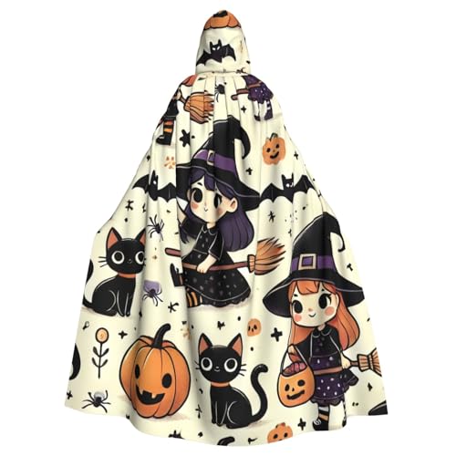 Niedlicher Halloween-Fledermaus-Hexen-Umhang für Erwachsene, Halloween-Kostüm, Kapuzenumhang Niedlicher Halloween-Fledermaus-Hexen-Umhang für Erwachsene, Halloween-Kostüm, Kapuzenumhang von Vortithora