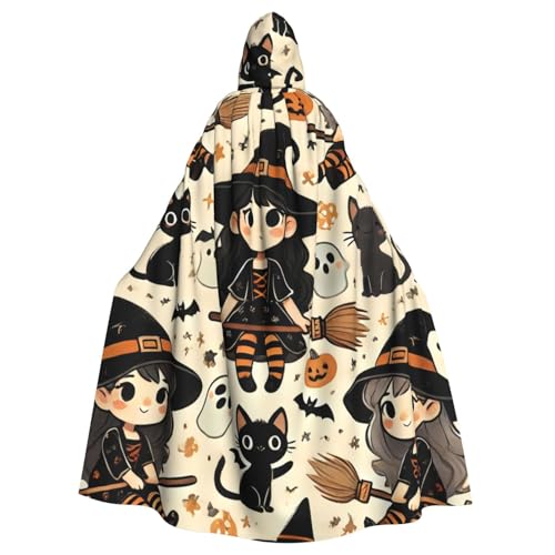 Niedlicher Halloween-Hexen-Kapuzenumhang für Erwachsene, Halloween-Kostüm, Kapuzenumhang Niedlicher Halloween-Hexen-Kapuzenumhang für Erwachsene, Halloween-Kostüm, Kapuzenumhang von Vortithora