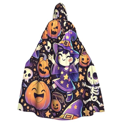 Niedlicher Halloween-Hexen-Kürbis-Erwachsenen-Hexen-Kapuzenumhang, Halloween-Kostüm, Kapuzenumhang Niedlicher Halloween-Hexen-Kürbis-Erwachsenen-Hexen-Kapuzenumhang, Halloween-Kostüm, Kapuzenumhang von Vortithora