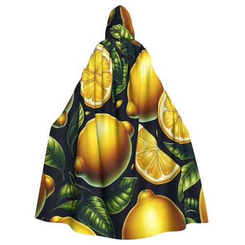 Ripe-Lemons-Green-Leaves Hexen-Kapuzenumhang für Erwachsene, Halloween-Kostüm, Kapuzenumhang Ripe-Lemons-Green-Leaves Hexen-Kapuzenumhang für Erwachsene, Halloween-Kostüm, Kapuzenumhang von Vortithora
