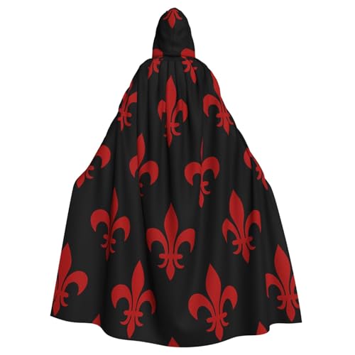 Royal Fleur-De-Lis Hexen-Kapuzenumhang für Erwachsene, Halloween-Kostüm, Kapuzenumhang Royal Fleur-De-Lis Hexen-Kapuzenumhang für Erwachsene, Halloween-Kostüm, Kapuzenumhang von Vortithora