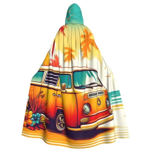 Surfboard-Handflächen-Trees-Sunset Hexen-Kapuzenumhang für Erwachsene, Halloween-Kostüm, Kapuzenumhang Surfboard-Handflächen-Trees-Sunset Hexen-Kapuzenumhang für Erwachsene, Halloween-Kostüm, Kapuzenumhang von Vortithora