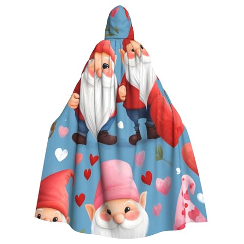 Sweet Valentine's Gnomes Hexen-Kapuzenumhang für Erwachsene, Halloween-Kostüm, Kapuzenumhang Sweet Valentine's Gnomes Hexen-Kapuzenumhang für Erwachsene, Halloween-Kostüm, Kapuzenumhang von Vortithora