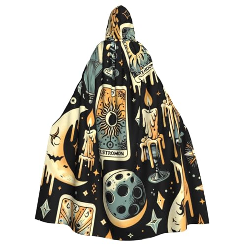 Tarot-Cards-Halloween-Hexen-Kapuzenumhang für Erwachsene, Halloween-Kostüm, Kapuzenumhang Tarot-Cards-Halloween-Hexen-Kapuzenumhang für Erwachsene, Halloween-Kostüm, Kapuzenumhang von Vortithora