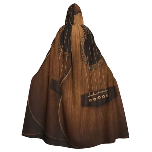 Vintage-Ukulelen-Hexen-Kapuzenumhang für Erwachsene, Halloween-Kostüm, Kapuzenumhang Vintage-Ukulelen-Hexen-Kapuzenumhang für Erwachsene, Halloween-Kostüm, Kapuzenumhang von Vortithora