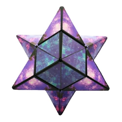 Magnetischer Zauberwürfel, Bunter Verformbare Cube, 3D Dekompression Puzzle Spielzeug ab 7-8-9-10-11 Jahre, 2 in 1 Würfel für Kinder und Erwachsene (Lila) von Votvlog