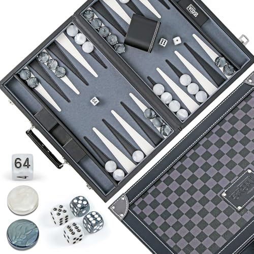 Backgammon Sets für Erwachsene 15 Zoll Backgammon-Brettspiel, Schwarz Backgammon Sets für Erwachsene 15 Zoll Backgammon-Brettspiel, Schwarz von Vovotuzzi