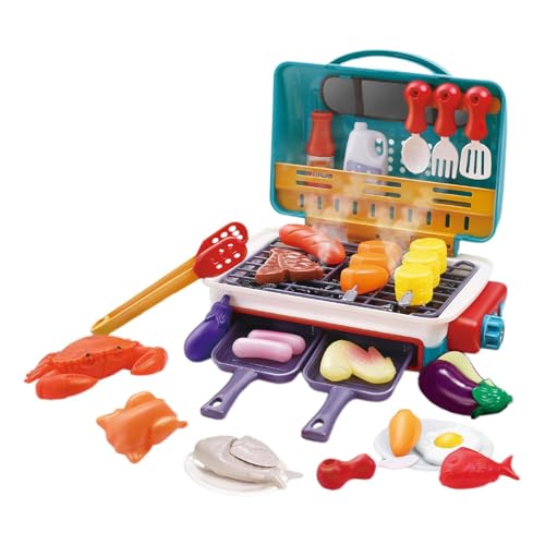 Cooking Simulator Toy, Kids Pretend Cooking Toy with Sound and Light, Simulation Cooking Toy with Color-Changing Effects, Reusable Pretend Play BBQ Grill for Little Chef Role Play and Fun Cooking Cooking Simulator Toy, Kids Pretend Cooking Toy with Sound and Light, Simulation Cooking Toy with Color-Changing Effects, Reusable Pretend Play BBQ Grill for Little Chef Role Play and Fun Cooking von Vriusi