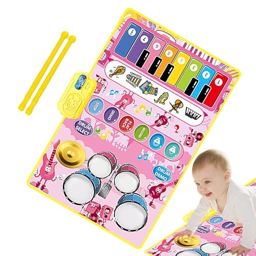 Piano Mat, Baby Musical Keyboard Carpet, Child Floor Piano Keyboard Mat, Early Education Musical Blanket, Interactive Piano Mat for Kids Aged 1-2, Fun Learning Toy for Babies and Piano Mat, Baby Musical Keyboard Carpet, Child Floor Piano Keyboard Mat, Early Education Musical Blanket, Interactive Piano Mat for Kids Aged 1-2, Fun Learning Toy for Babies and von Vriusi