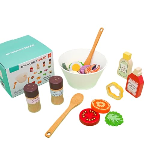 Salad Kitchen Toy, Wooden Fruit Vegetable Playset, Educational Salad Ingredients Play, Pretend Play Food Set for Healthy Eating Habits, Perfect for Interactive and Imaginative Playtime for Kids Salad Kitchen Toy, Wooden Fruit Vegetable Playset, Educational Salad Ingredients Play, Pretend Play Food Set for Healthy Eating Habits, Perfect for Interactive and Imaginative Playtime for Kids von Vriusi