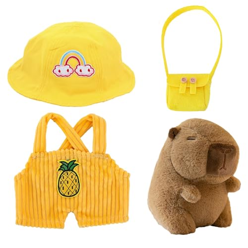 Vriusi Dress Up Capybara, Soft Stuffed Animal Doll, 25 cm Funny Capybara Stuffed Animal Plush Toy, Home Decoration for Living Room, Bedroom, Study, Cute Capybara Plush Toy Vriusi Dress Up Capybara, Soft Stuffed Animal Doll, 25 cm Funny Capybara Stuffed Animal Plush Toy, Home Decoration for Living Room, Bedroom, Study, Cute Capybara Plush Toy von Vriusi