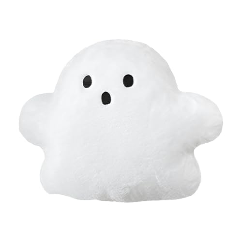 Vriusi Halloween Ghost Plüsch Geist Halloween Kissen Niedlich Halloween Geist Weiche Geist Wurfkissen Gruselige Halloween Kissen Geist Dekorative Kissen Halloween Kissen Outdoor Halloween Kissen von Vriusi