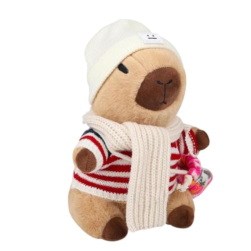 Vriusi Plush Capybara Spielzeug, niedliche Capybara Plüschpuppe, Dress Up Plüschtier, Interaktives Plüschtier, Capybara, Supplies Plüsch, Christmas Capybara Plüsch, Dekoratives Cartoon-Plüschtier, Vriusi Plush Capybara Spielzeug, niedliche Capybara Plüschpuppe, Dress Up Plüschtier, Interaktives Plüschtier, Capybara, Supplies Plüsch, Christmas Capybara Plüsch, Dekoratives Cartoon-Plüschtier, von Vriusi