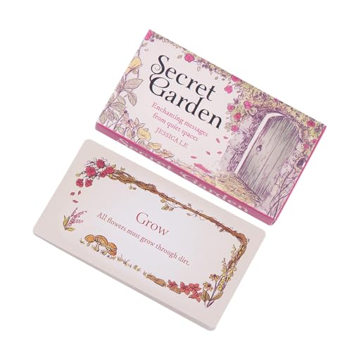 Vriusi Secret Garden Charming Cards, Card Board Games, 40 Pieces Oracle Cards, Classic Secret Garden Games, Board Game Cards, Family Gathering Game Card for Gathering and von Vriusi