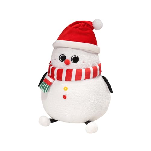 Vriusi Weihnachts-Plüschkissen | Winter-Weihnachtskissen | 39 cm Weihnachtsbaum, Rentier-Weihnachtskissen für Bett, Couch, Urlaubsdekoration, gemütliches Plüschkissen von Vriusi