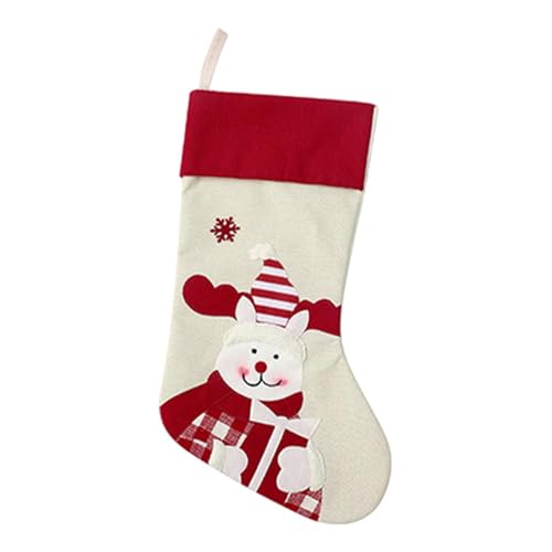 Vriusi Weihnachtsstrümpfe, süße Feiertagsstrümpfe, neue Elchtasche, kreative Weihnachtsdekoration Anhänger, Weihnachtsstrumpf für Kamin und Dekoration von Vriusi