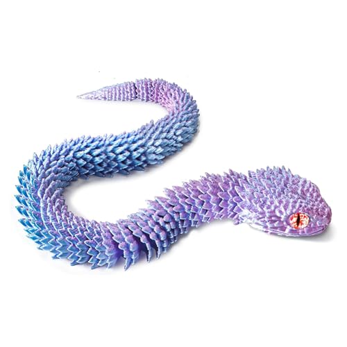 Vroxdrez 3D gedruckte Schlange geheimnisvolles bewegliches Schlangenspielzeug Ostern Überraschung 3D Figuren Fidget Toys für Erwachsene Kinder Geschenk Schreibtisch Wohnkultur Blau Lila Vroxdrez 3D gedruckte Schlange geheimnisvolles bewegliches Schlangenspielzeug Ostern Überraschung 3D Figuren Fidget Toys für Erwachsene Kinder Geschenk Schreibtisch Wohnkultur Blau Lila von Vroxdrez