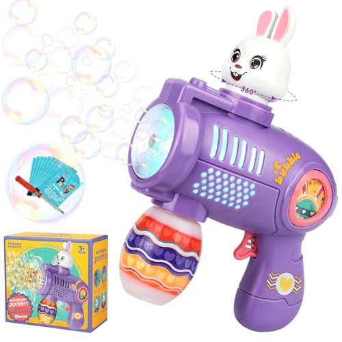 Bubble Maker, Bubble Maker Maschine, Osterspielzeug für Kleinkinder, Jungen und Mädchen, Geburtstagsgeschenke für Kinder Indoor & Outdoor, Geschenke für Kleinkinder ab 3 Jahren Bunny (Ostern) von Vspek