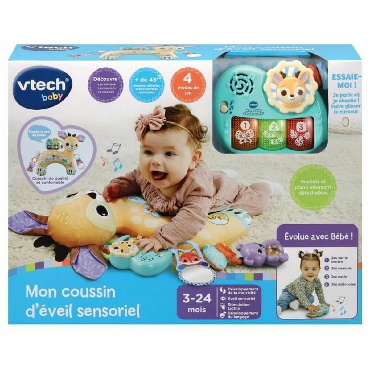Geschicklichkeitsspiel für Babys Vtech Baby MON COUSSIN D'ÉVEIL SENSORIEL Geschicklichkeitsspiel für Babys Vtech Baby MON COUSSIN D'ÉVEIL SENSORIEL von Vtech Baby