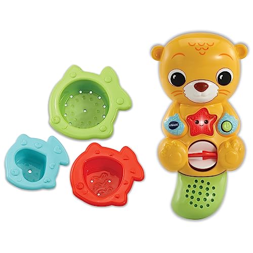 VTech Baby Badespaß Otter – Interaktives Badespielzeug mit Wassersensor, das spricht und singt – Für Kinder von 1-5 Jahren von Vtech