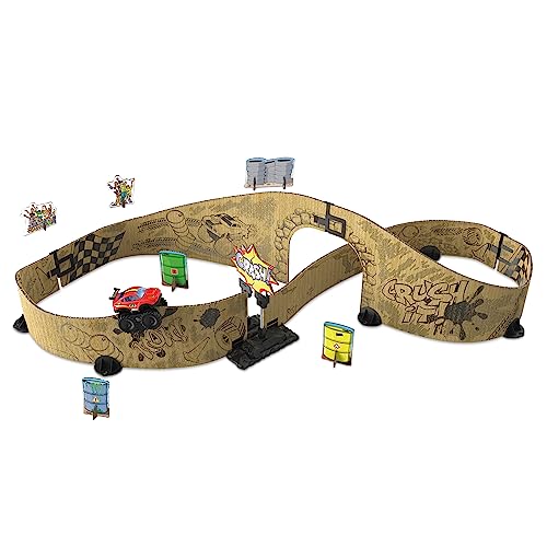 Car-Board Racers - Monster-Adventure Set – Erweiterbarer Spielzeugparcours mit motorisiertem Monstertruck, Hindernisschanze u. v. m. – Für Kinder von 5-12 Jahren von Vtech