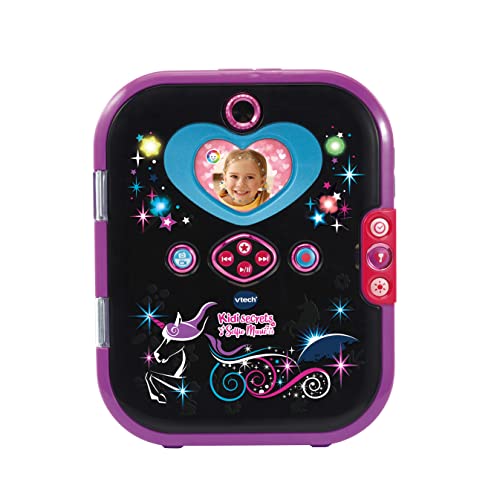 VTech Kidisecrets Selfie Music 2.0 black – Kindertagebuch mit 2 Kameras, MP3-Player, Gesichtserkennung, Leuchteffekten und vielem mehr – Für Kinder von 6-12 Jahren von Vtech