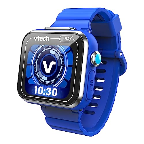 VTech KidiZoom Smart Watch MAX in Blau – Kinderuhr mit Duokamera für Fotos und Videos, zahlreichen Spielen, abwechslungsreichen Funktionen u. v . m. – Für Kinder von 5-12 Jahren von Vtech