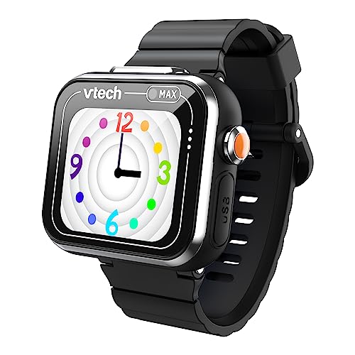VTech KidiZoom Smart Watch MAX in Schwarz – Kinderuhr mit Duokamera für Fotos und Videos, zahlreichen Spielen, abwechslungsreichen Funktionen u. v . m. – Für Kinder von 5-12 Jahren von Vtech