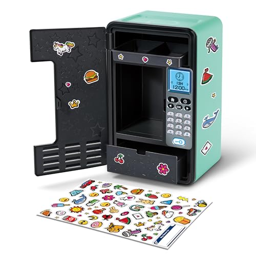 Vtech Kidisecrets Traumtresor – Tresor mit Zahlencode zum Aufbewahren von Geheimnissen – Mit Spielen, Musik und Aufklebern – Für Kinder von 6-12 Jahren, Black von Vtech