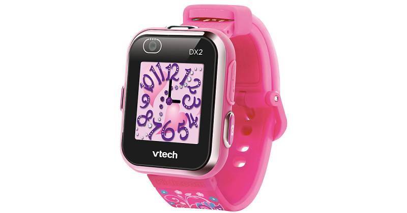 Kidizoom Smart Watch DX2, pink version with flowers pink-kombi Mädchen Kinder von Vtech